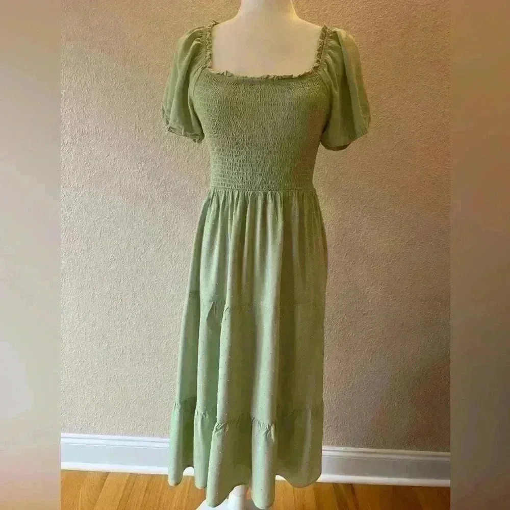 Elegant Vintage Midi Dress